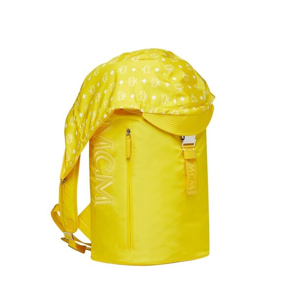 MCM Luft hoodie nylon yellow backpack